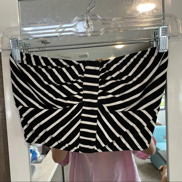 Free People Striped Strapless Crop Top - Picture 1 of 4